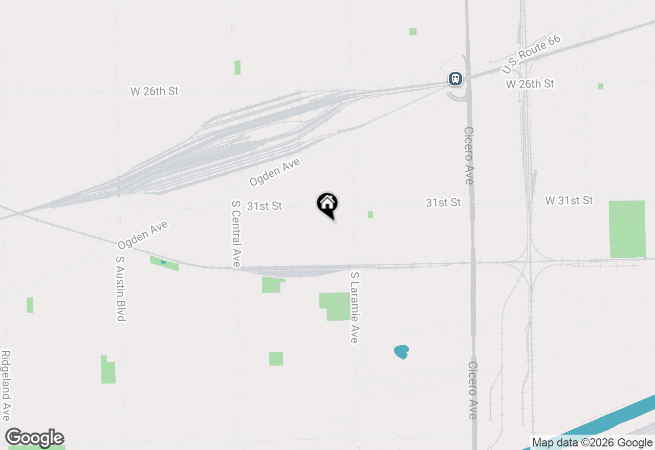 Map of 3135-37 S 53rd Avenue, Cicero, IL 60804