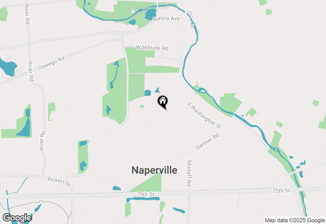 Map of 135 Robin Hill Drive, Naperville, IL 60540