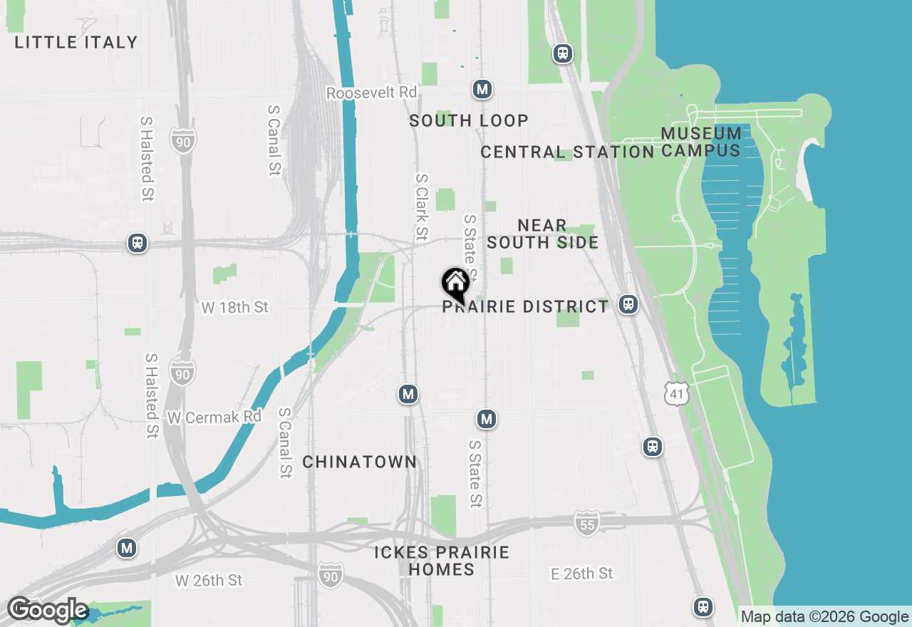 Map of 1812 S Dearborn Street #43, Chicago, IL 60616