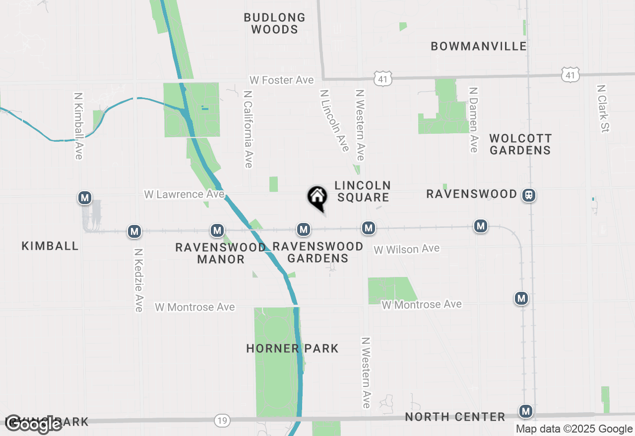 Map of 2540 W Leland Avenue #2, Chicago, IL 60625