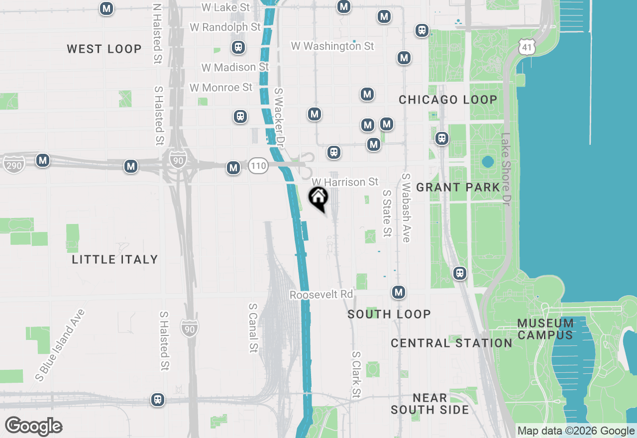 Map of 234 W Polk Street #2902, Chicago, IL 60607