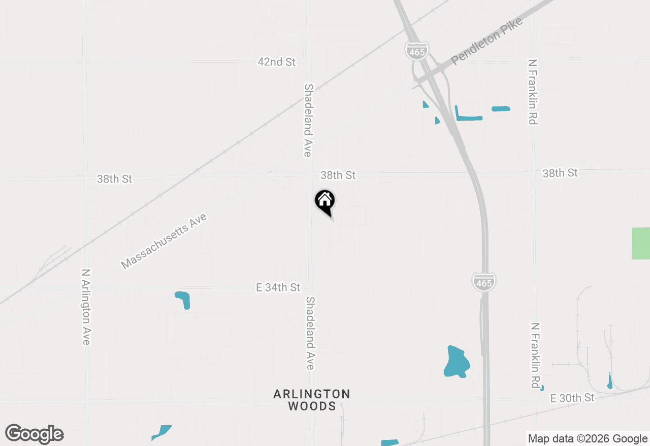 Map of 7020 Twin Oaks Drive, Indianapolis, IN 46226