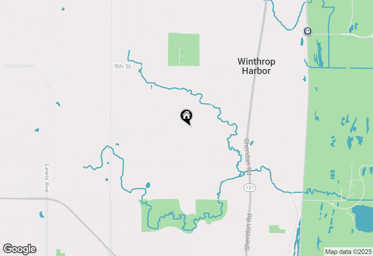 Map of 1228 Pennsylvania Avenue, Winthrop Harbor, IL 60096