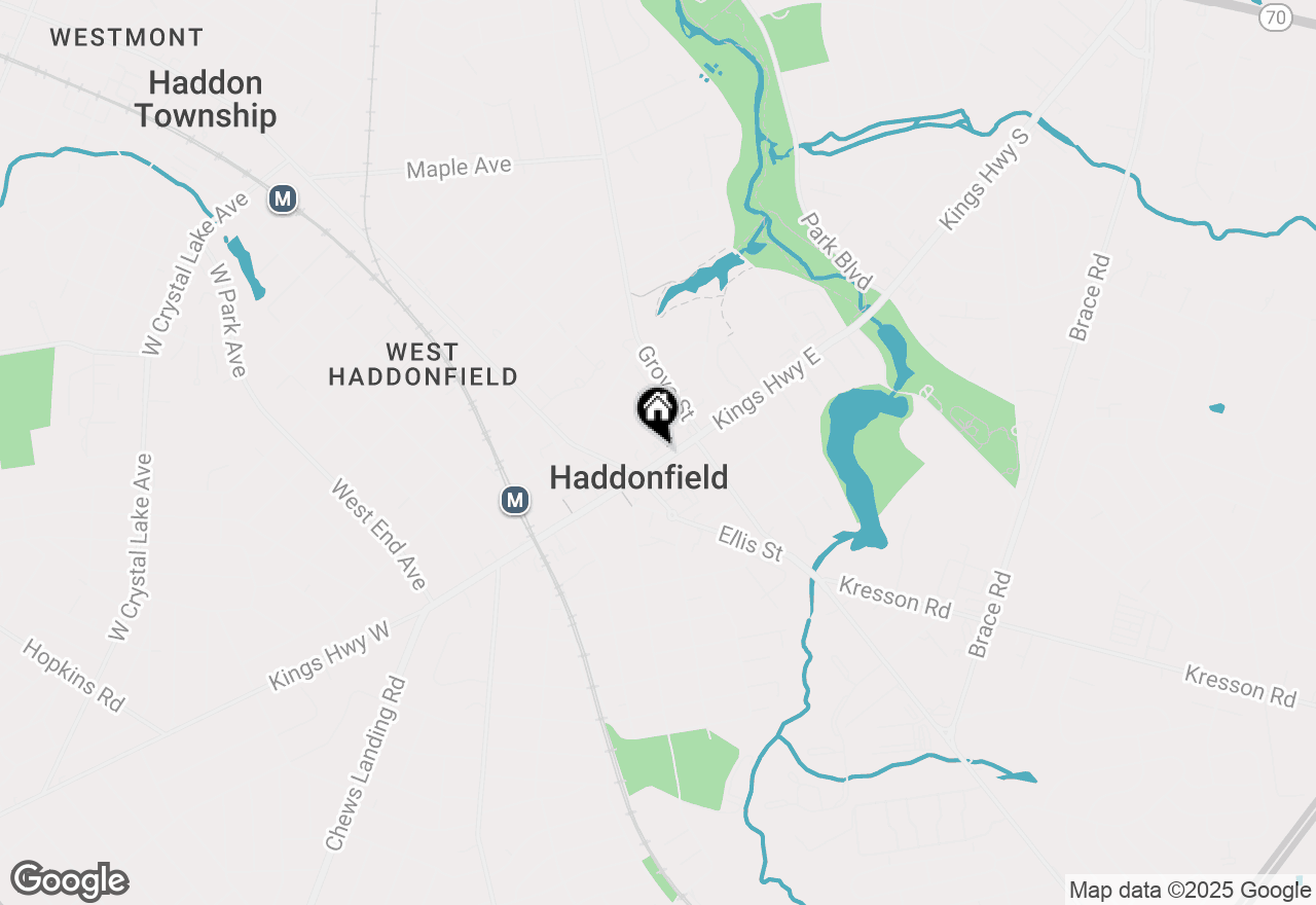 Map of 223 Kings Hwy E, Haddonfield, NJ 08033