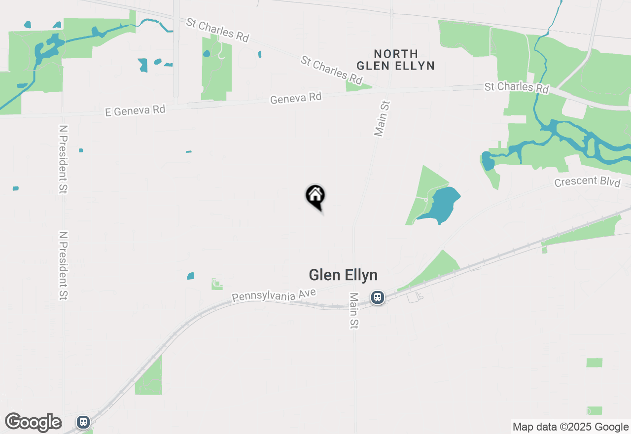 Map of 610 Pleasant Avenue, Glen Ellyn, IL 60137