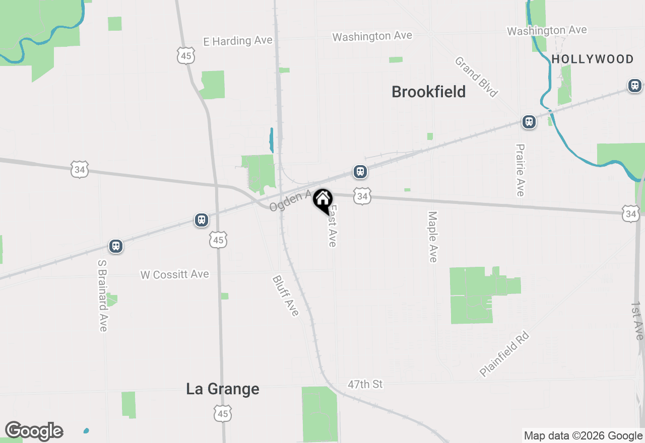 Map of 113 Washington Avenue #2, La Grange, IL 60525