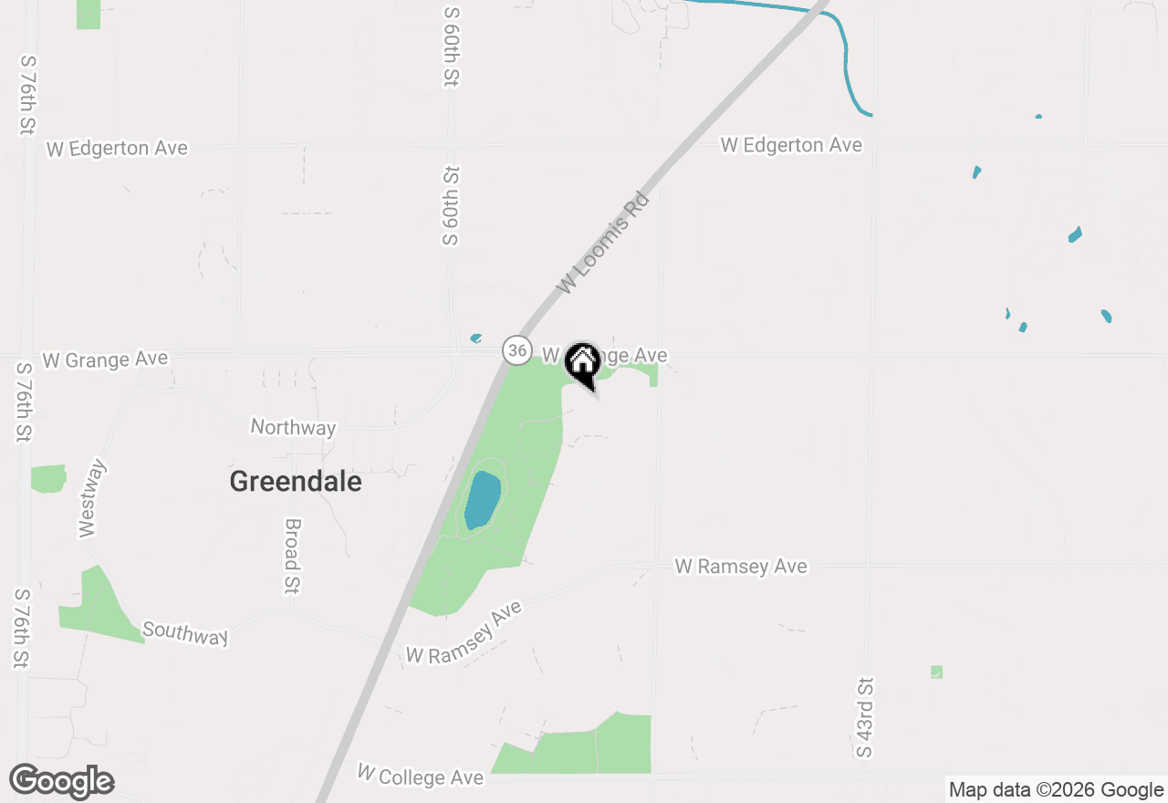 Map of 5249 Lakeside Dr, Greendale, WI 53129