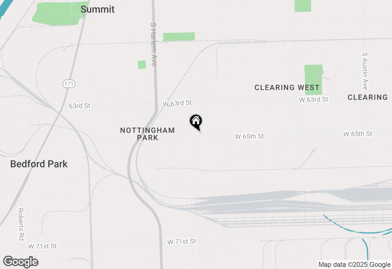 Map of 6952 W 65th Street #1A, Chicago, IL 60638