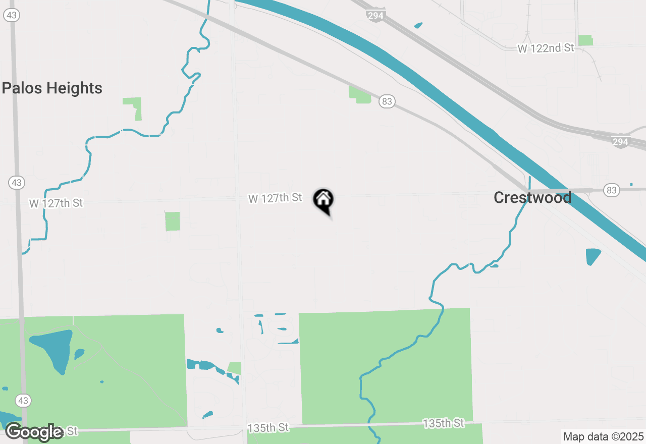 Map of 6052 W 128th Street, Palos Heights, IL 60463