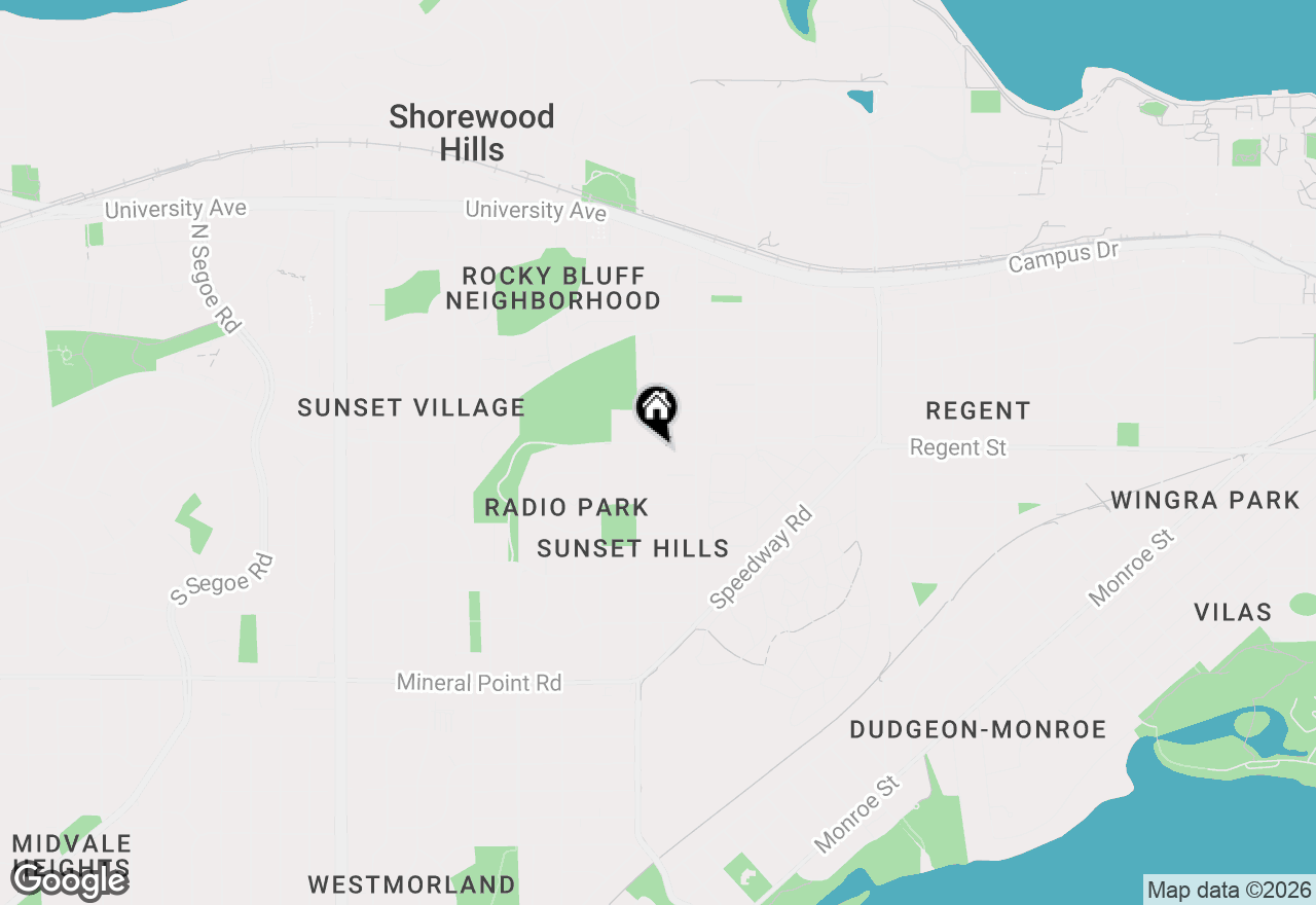 Map of 2825 Regent Street, Madison, WI 53705