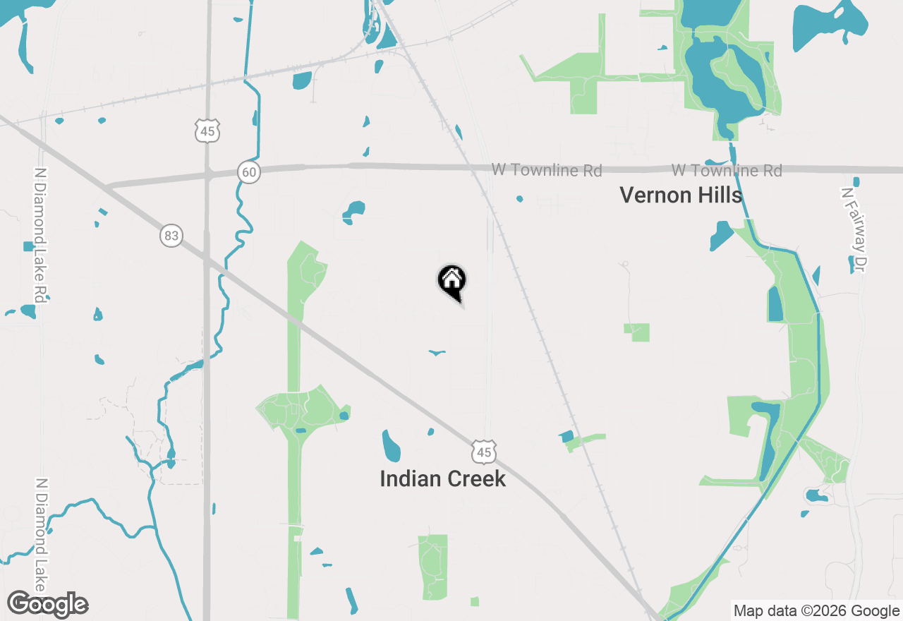Map of 1401 Orleans Drive #1401, Mundelein, IL 60060