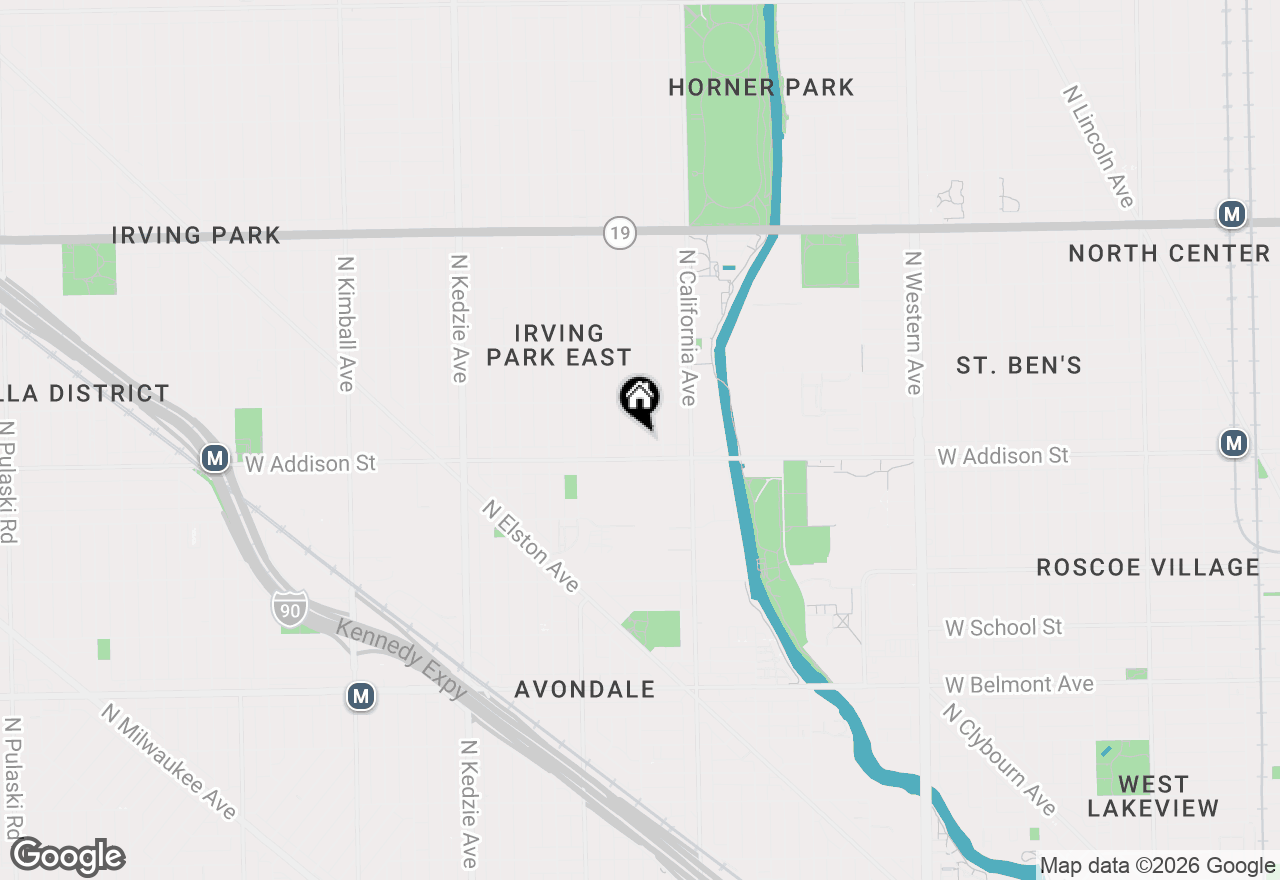 Map of 3619 N Francisco Avenue, Chicago, IL 60618