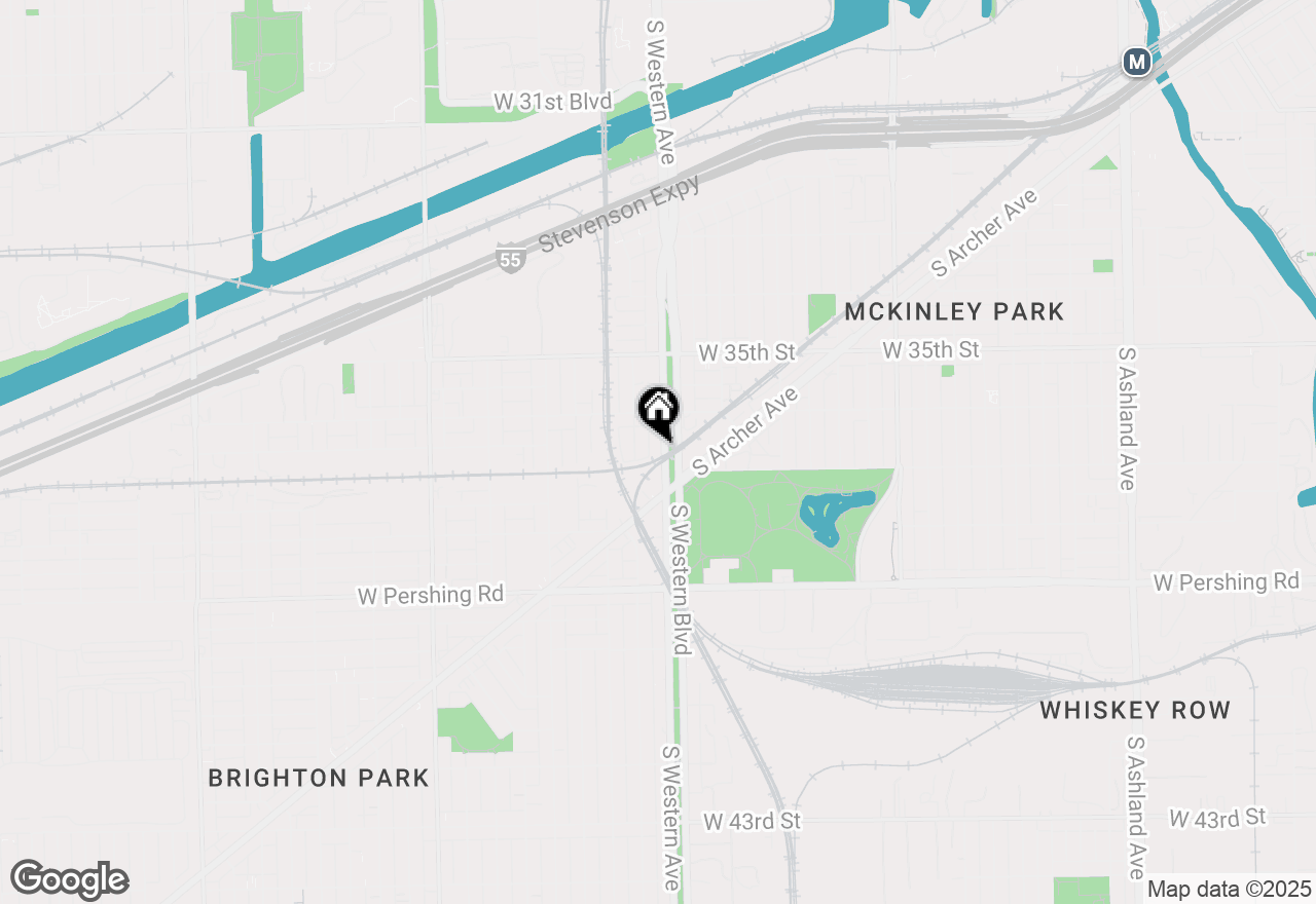 Map of 3638 S Western Avenue #E, Chicago, IL 60609