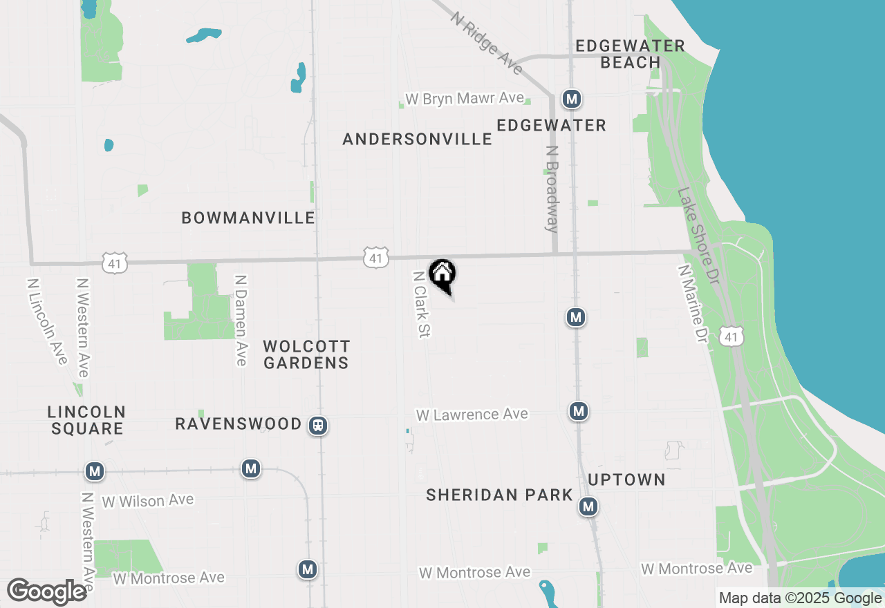 Map of 1457 W Carmen Avenue #3W, Chicago, IL 60640