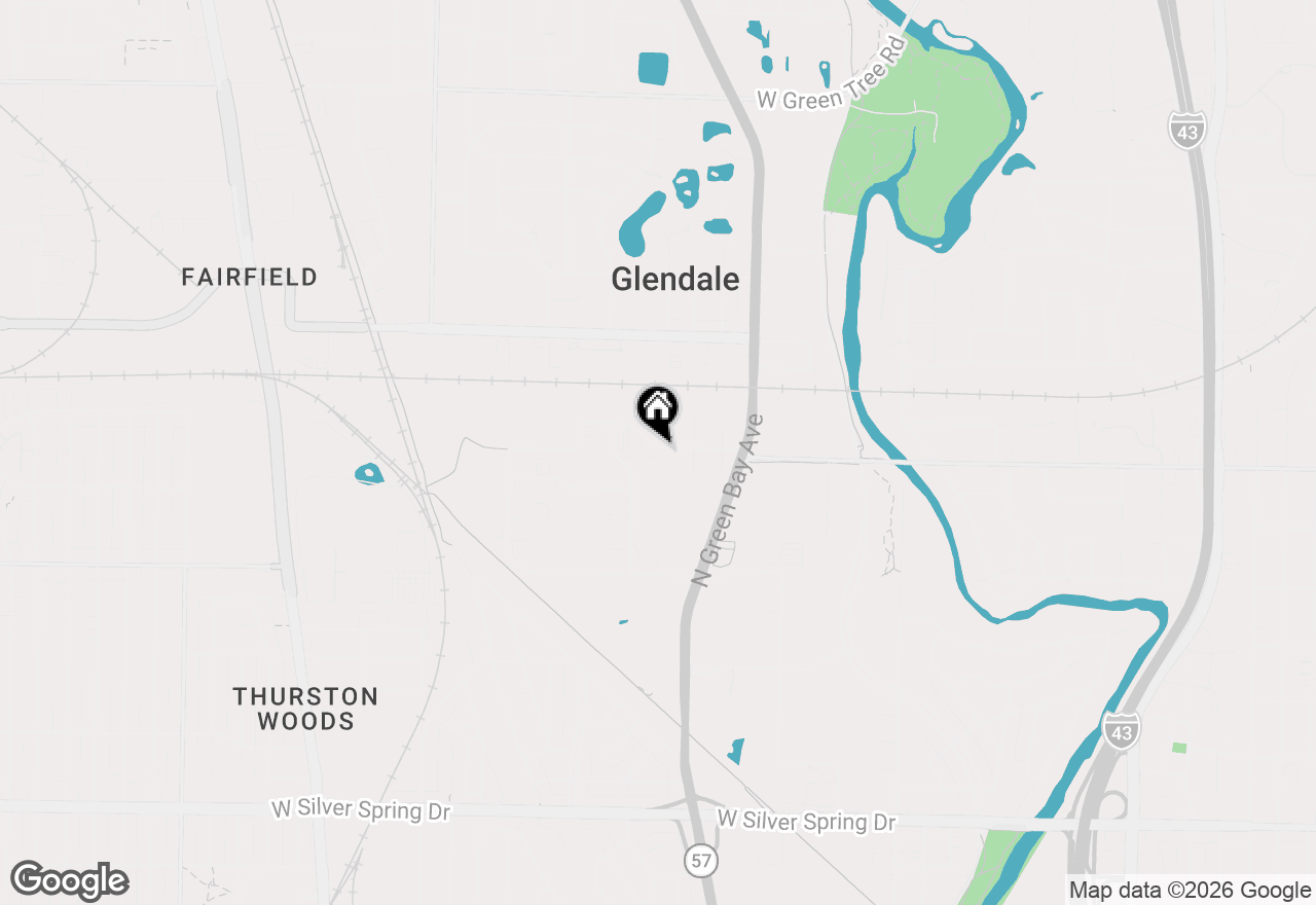 Map of 2001 W Bender Rd, Glendale, WI 53209