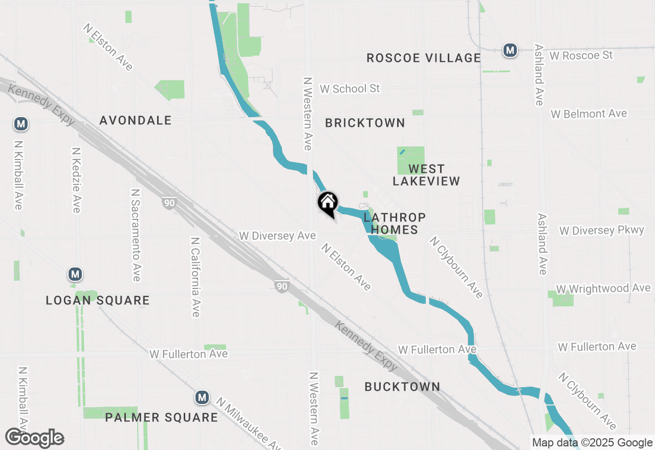 Map of 2317 W Wolfram Street #211, Chicago, IL 60618
