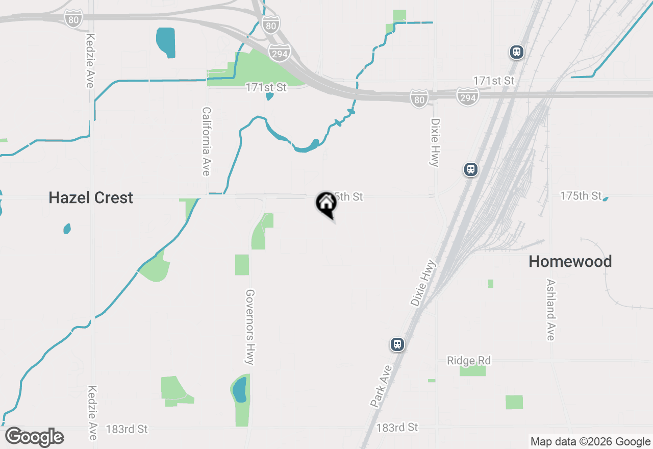 Map of 17563 Western Avenue, Homewood, IL 60430