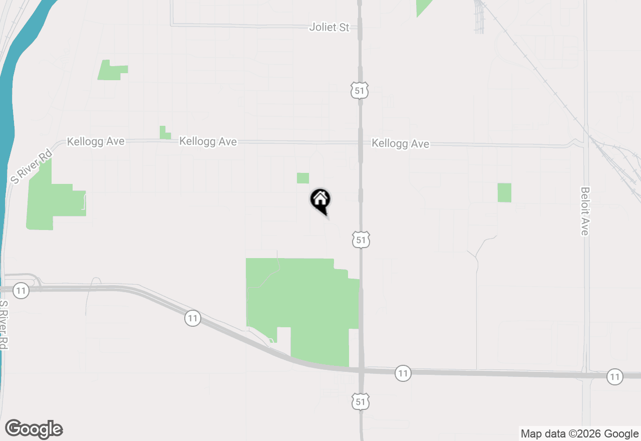 Map of 2370 S Terrace Street, Janesville, WI 53546