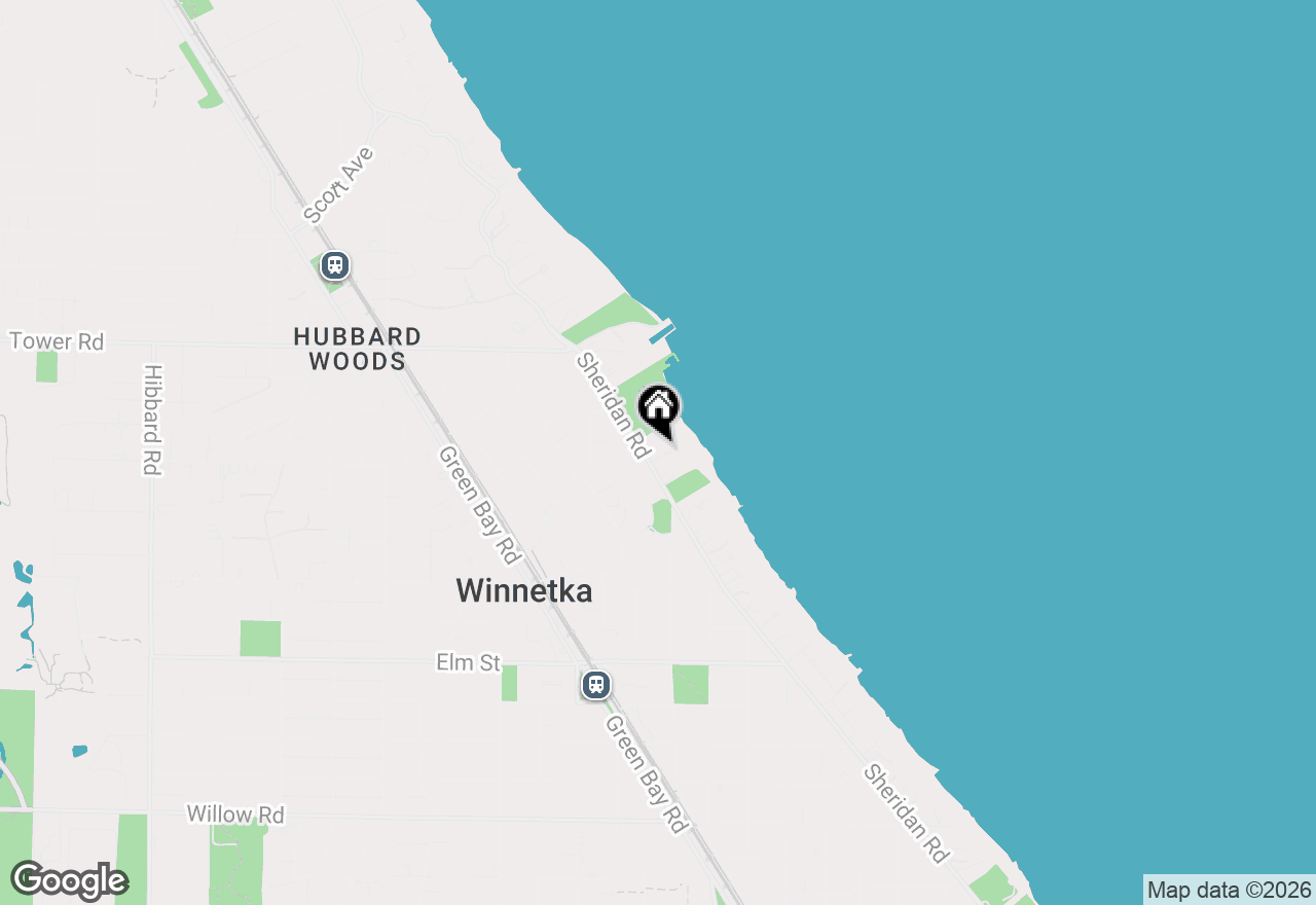 Map of 765 Sheridan Road, Winnetka, IL 60093