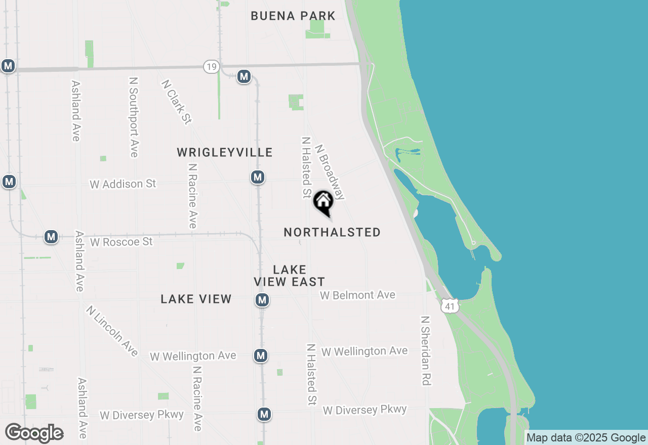 Map of 3430 N Elaine Place #CH, Chicago, IL 60657