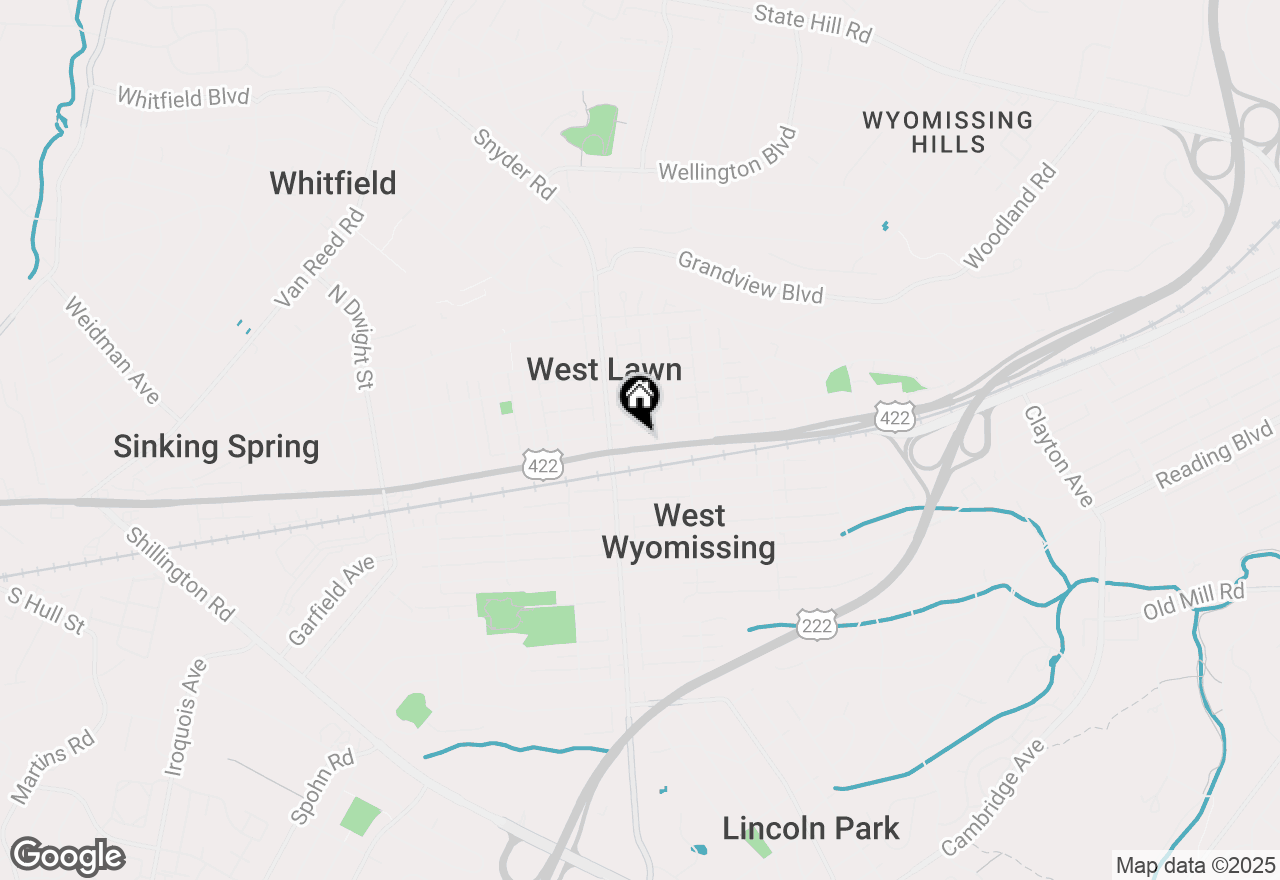 Map of 2221 Penn Avenue, Reading, PA 19609