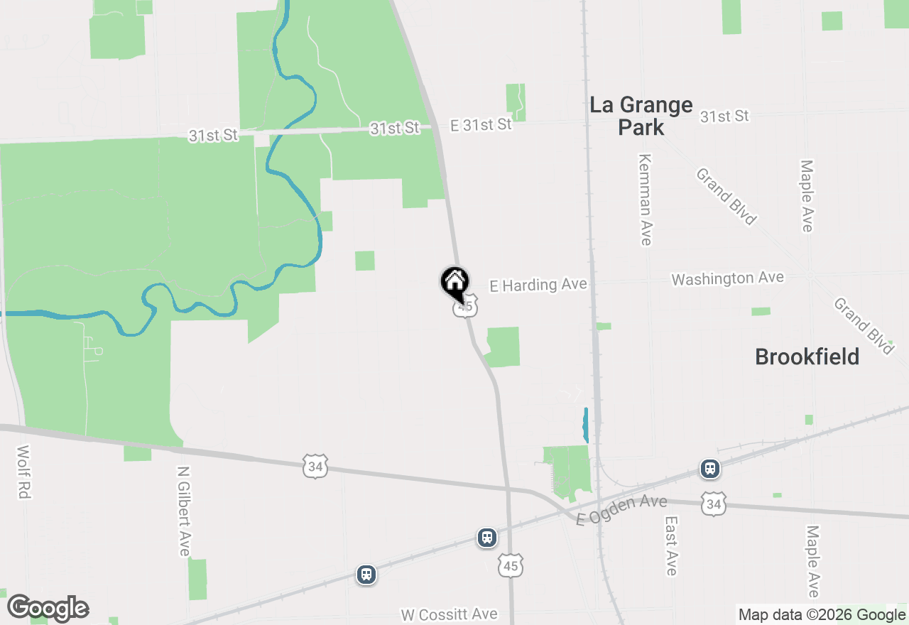 Map of 618 N Ashland Avenue, La Grange Park, IL 60526