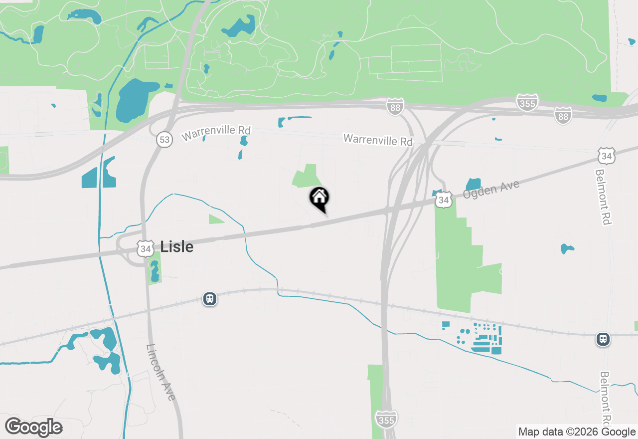 Map of 4591 Hatch Lane, Lisle, IL 60532