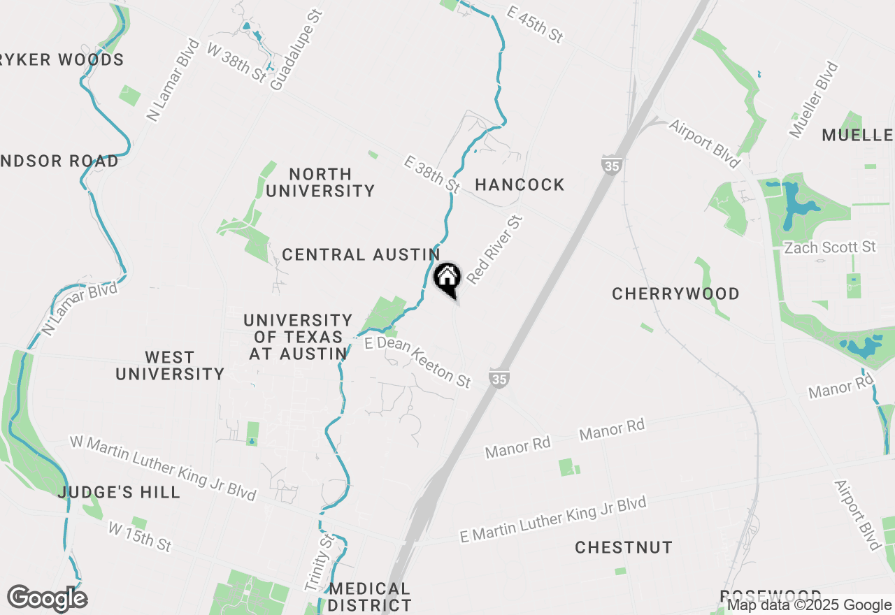 Map of (Address confidential), Austin, Texas 78705