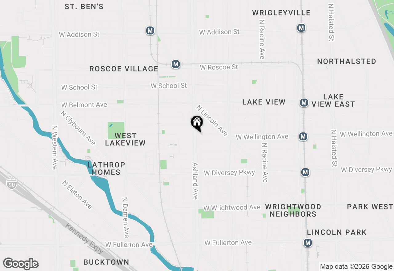 Map of 3007 N Ashland Avenue #CHG, Chicago, IL 60657