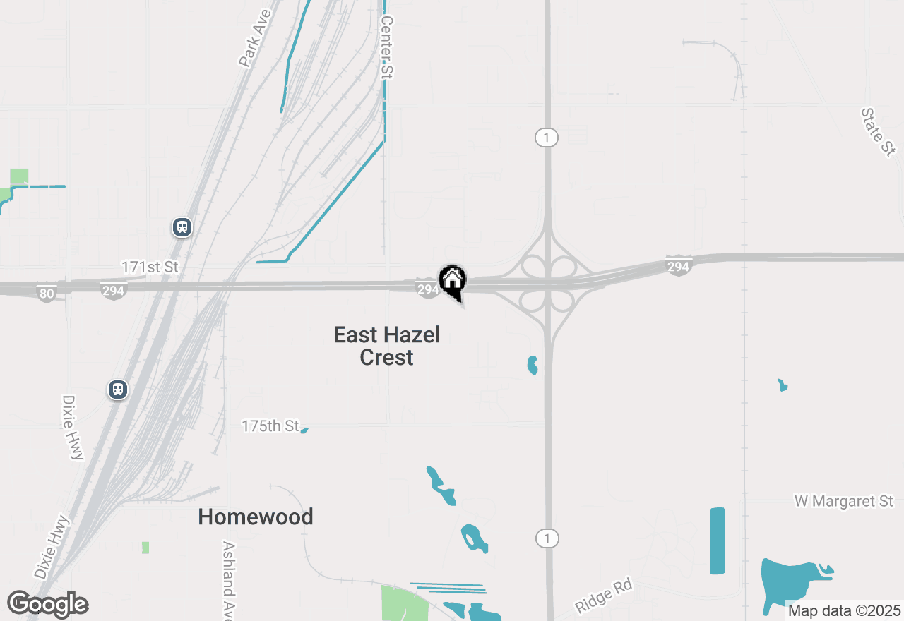 Map of 1009 172nd Street, East Hazel Crest, IL 60429