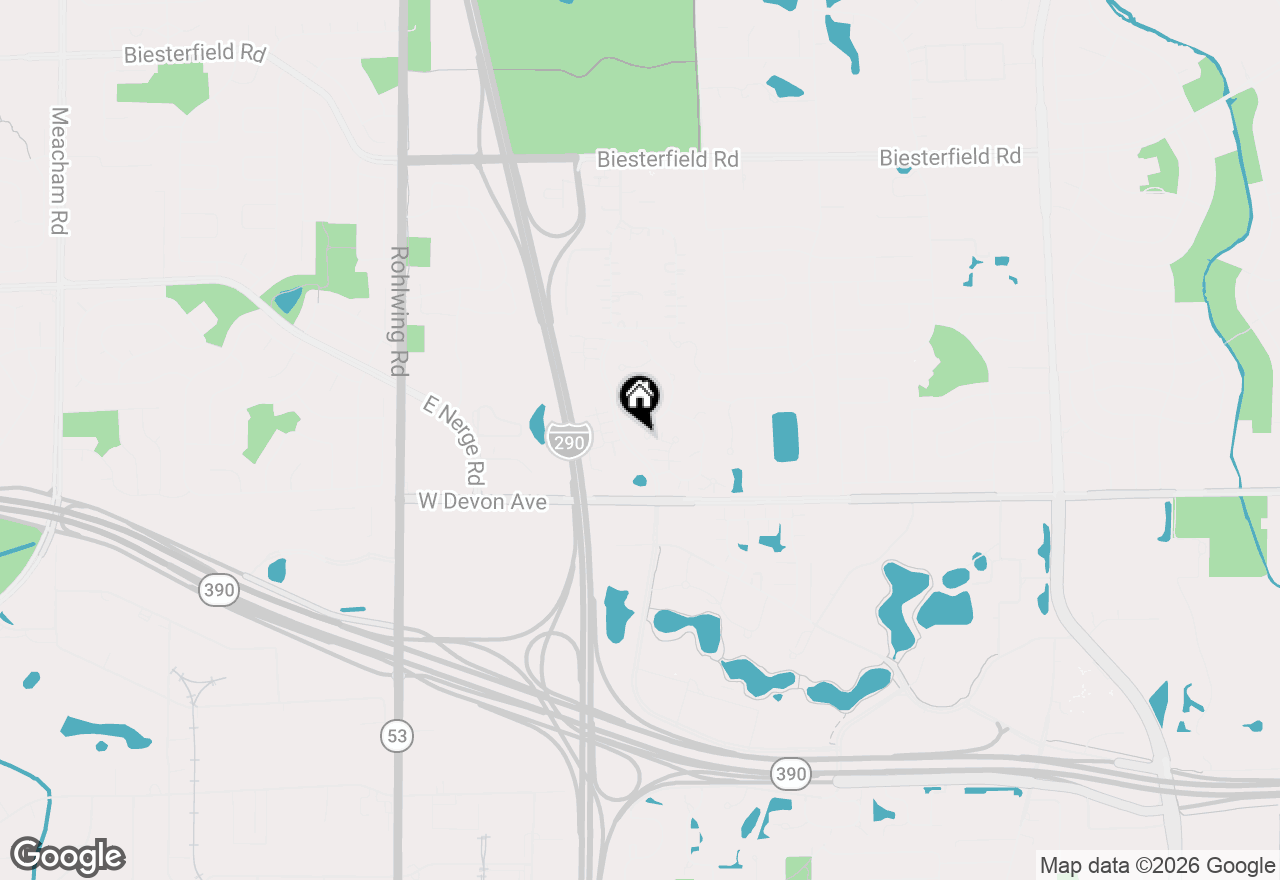 Map of 741 Old Creek Court, Elk Grove Village, IL 60007