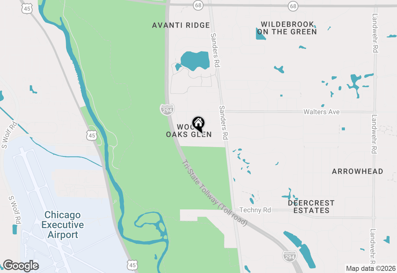 Map of 4203 Ridgeland Lane, Northbrook, IL 60062