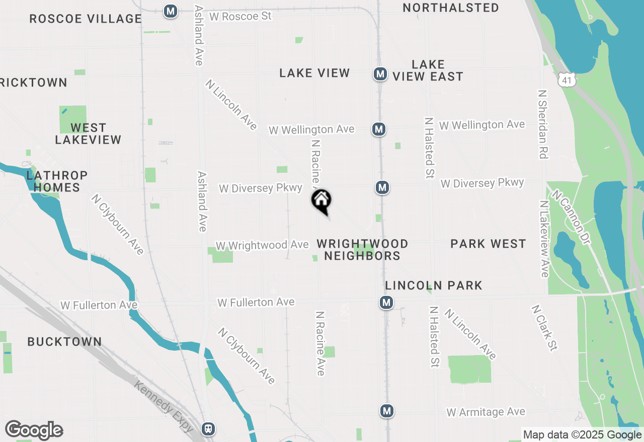 Map of 2649 N Racine Avenue #102, Chicago, IL 60614