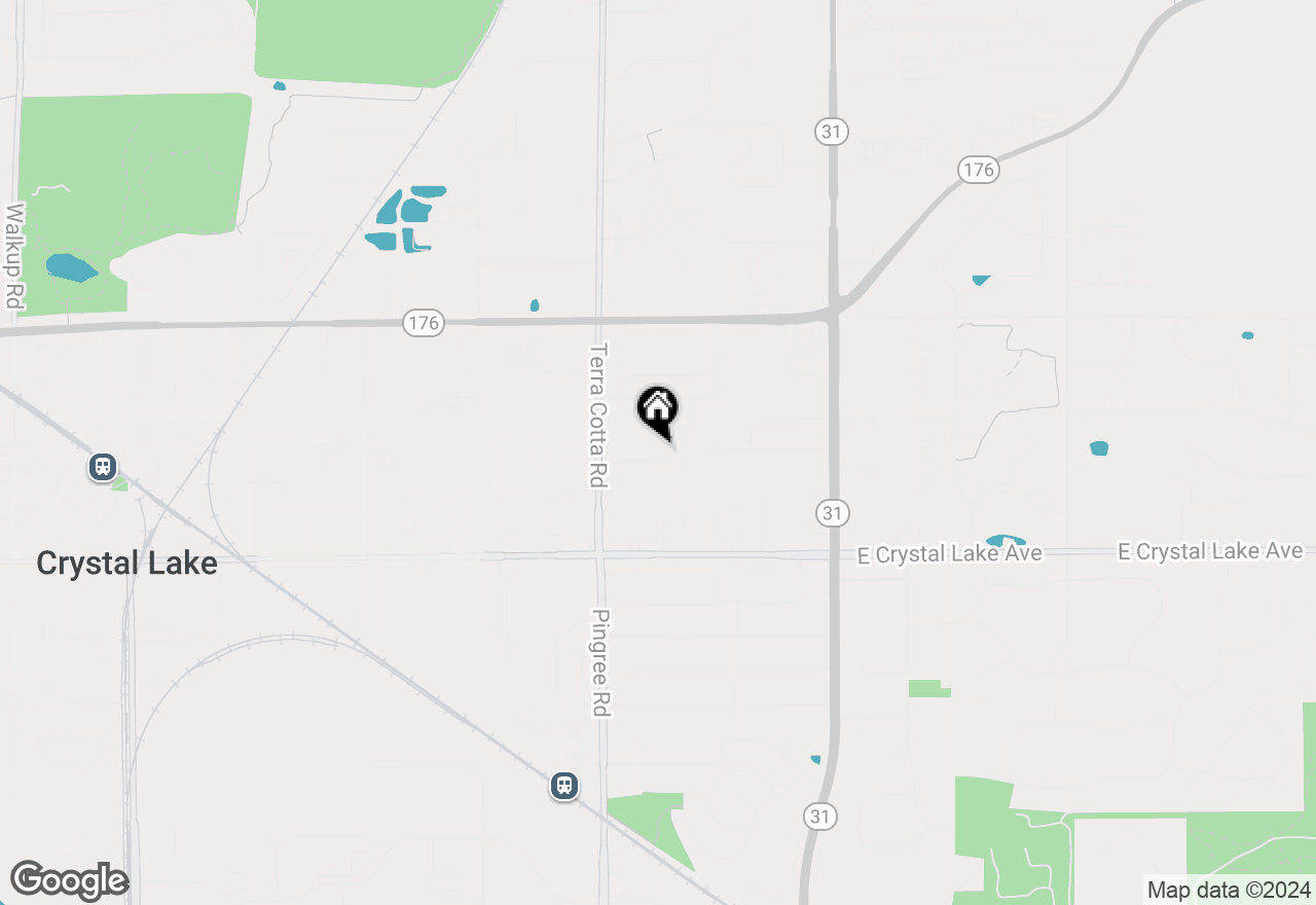 Map of 734 Blackthorn Drive, Crystal Lake, IL 60014