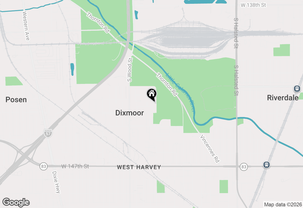 Map of 14220 Marshfield Avenue, Dixmoor, IL 60426