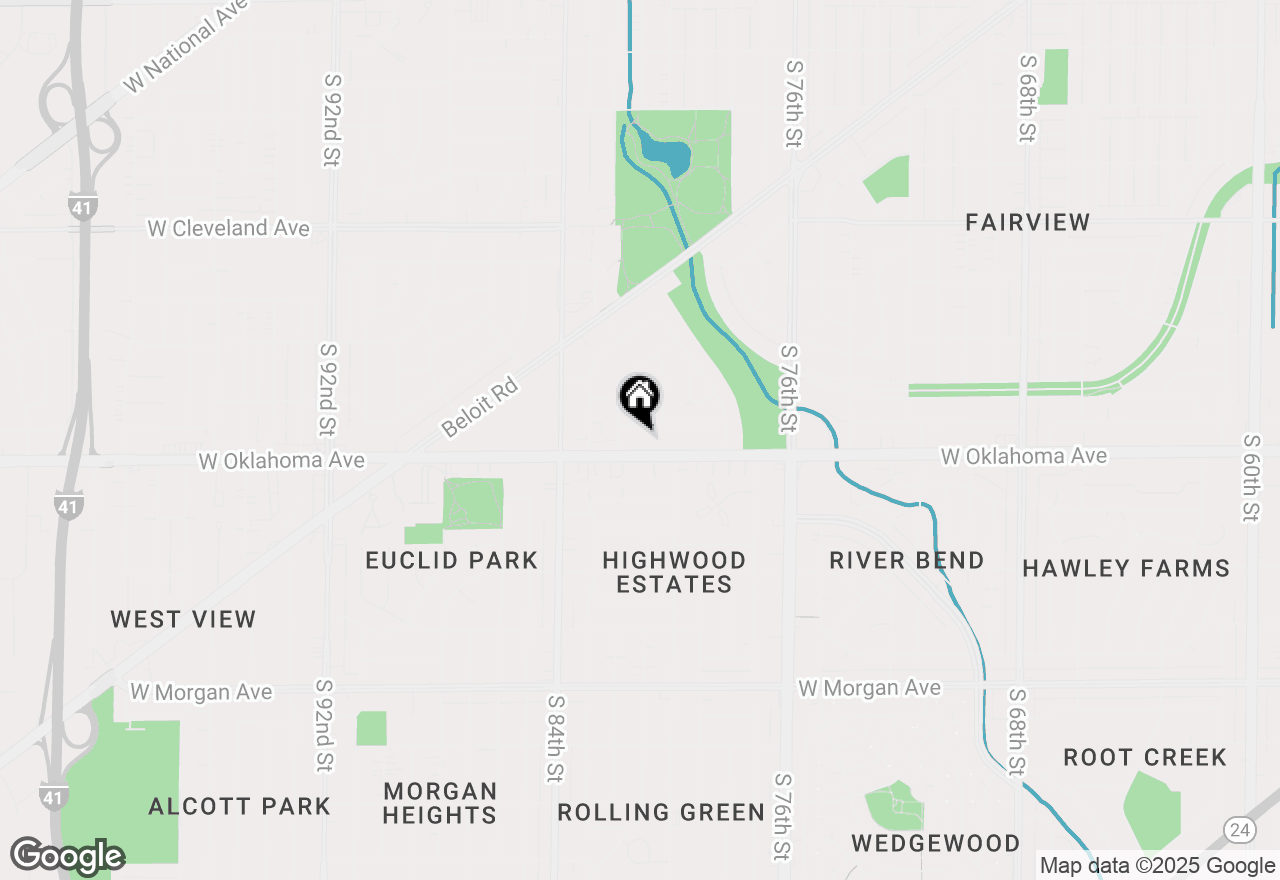 Map of 8118 W Oklahoma Ave #6, West Allis, WI 53219