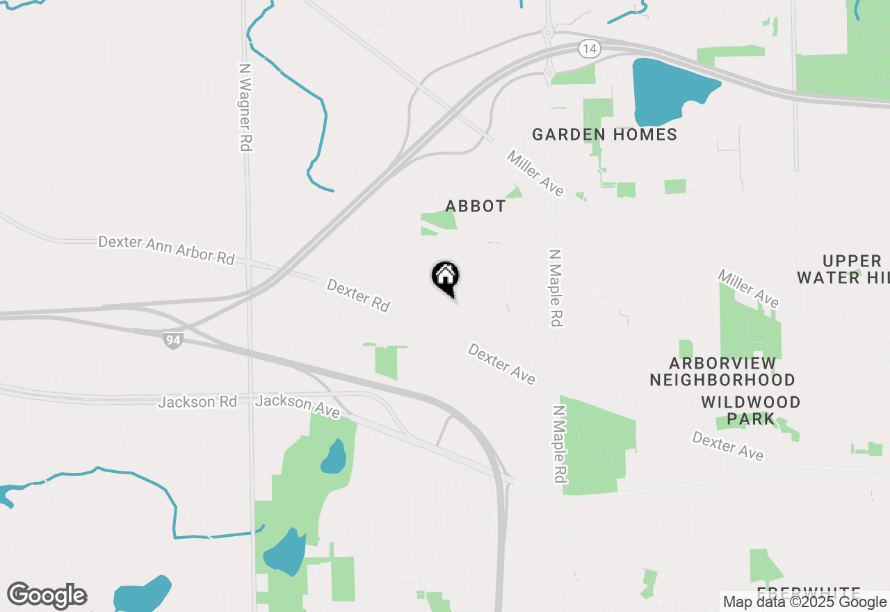 Map of 623 Dellwood Drive, Ann Arbor, MI 48103