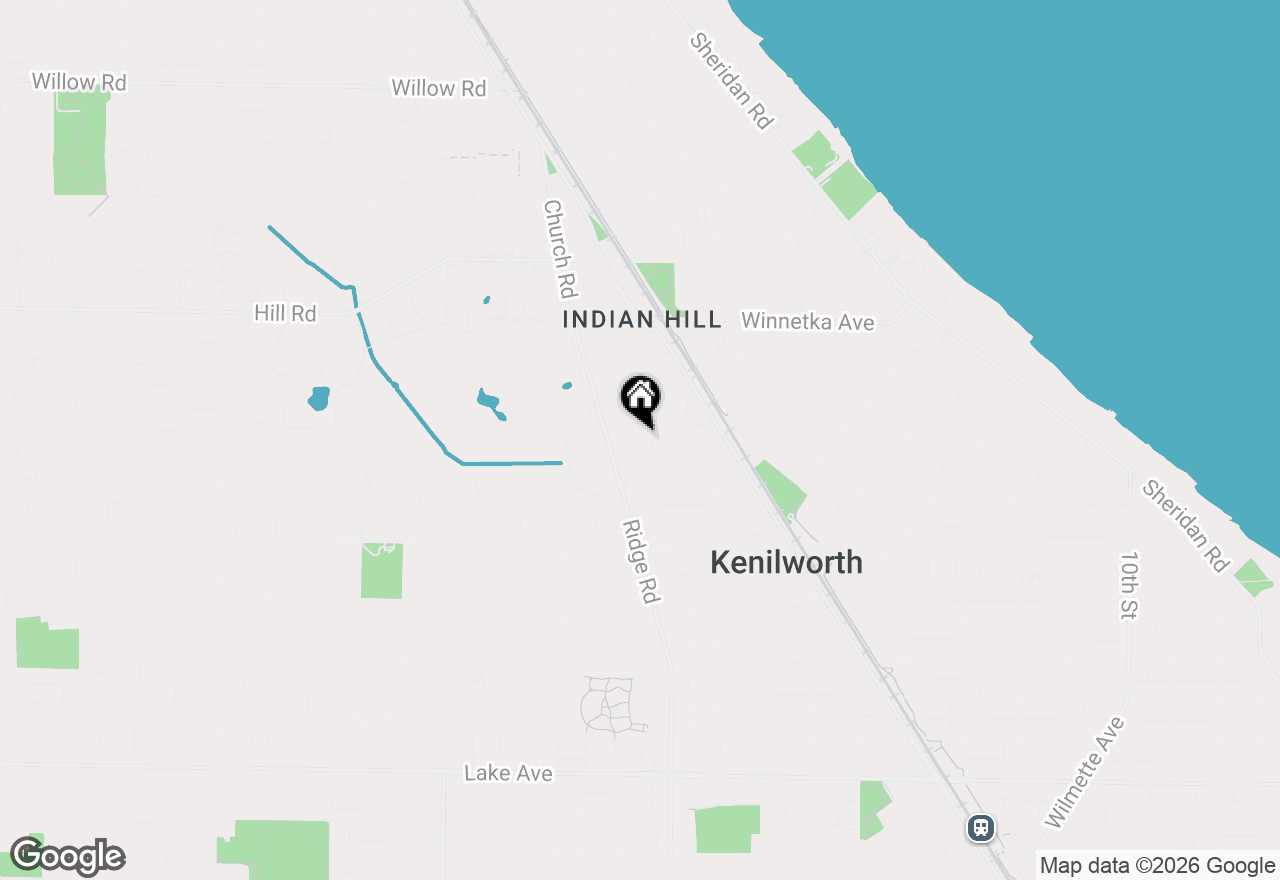 Map of 717 Roger Avenue, Kenilworth, IL 60043