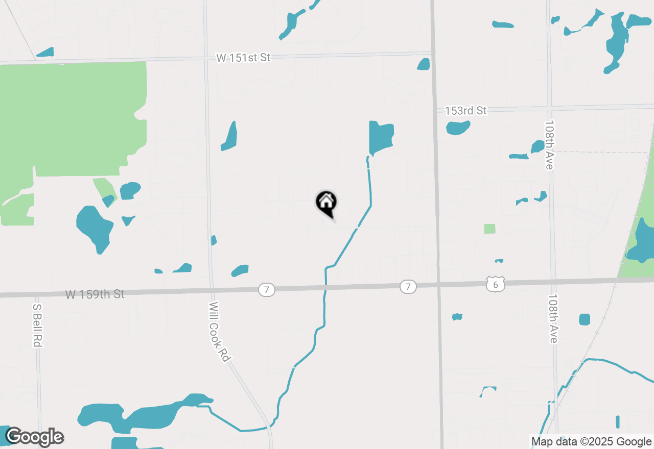 Map of 15657 116th Avenue, Orland Park, IL 60467