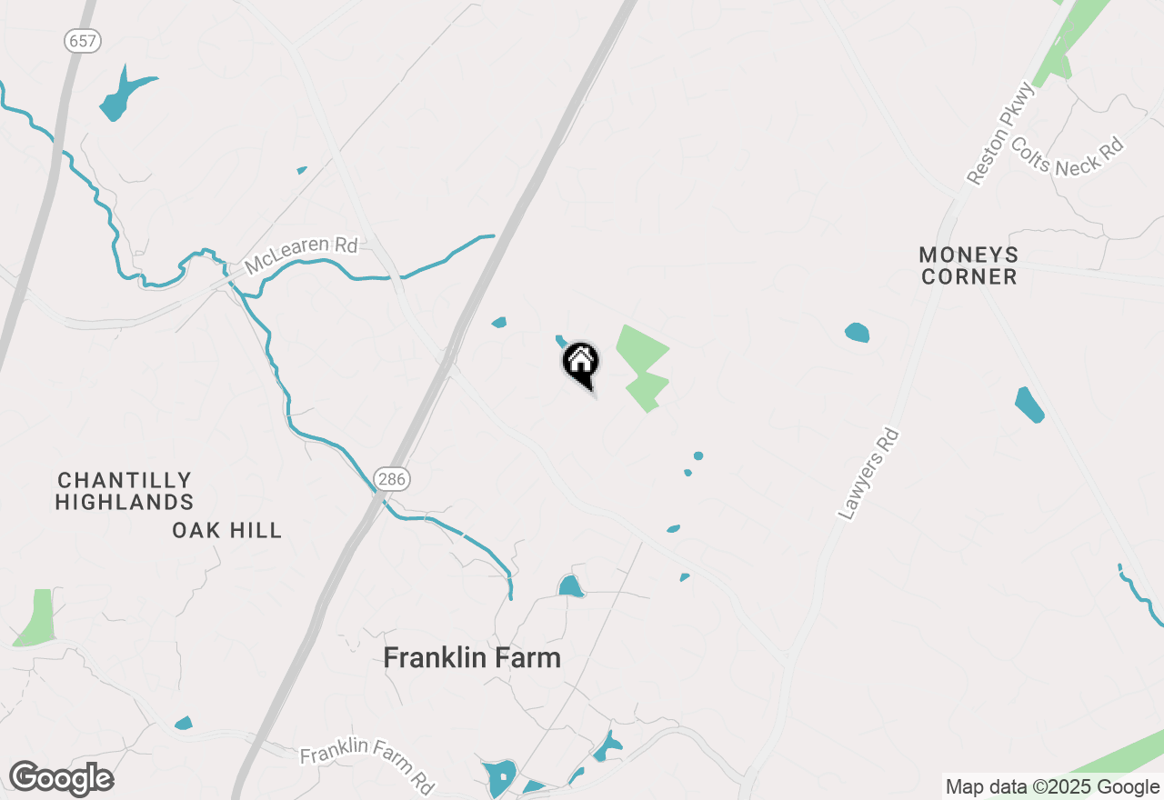 Map of 2982 Franklin Oaks Drive, Herndon, VA 20171