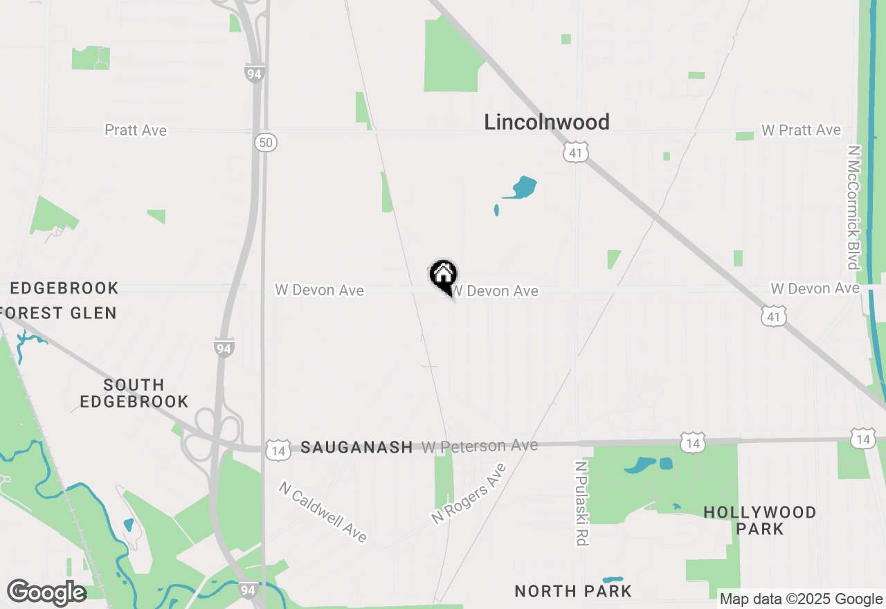 Map of 6341 N Lowell Avenue, Chicago, IL 60646