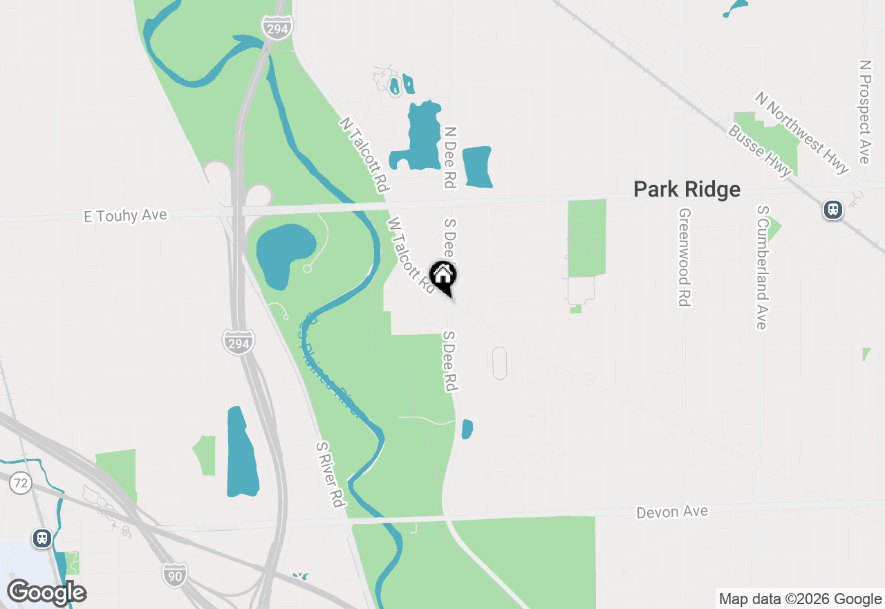 Map of 414 S Dee Road, Park Ridge, IL 60068