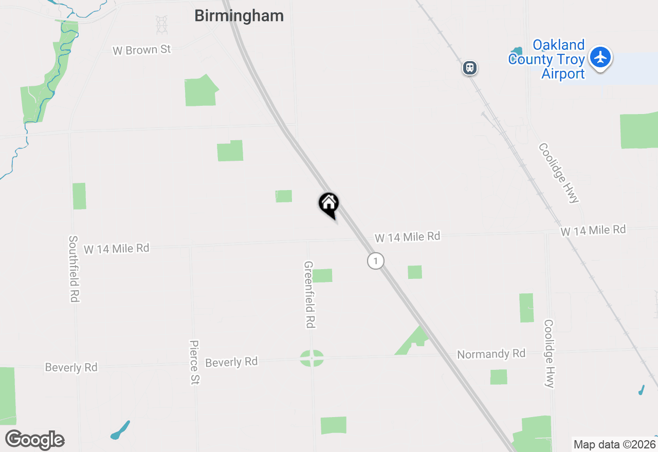 Map of 1389 Bird Avenue, Birmingham, MI 48009
