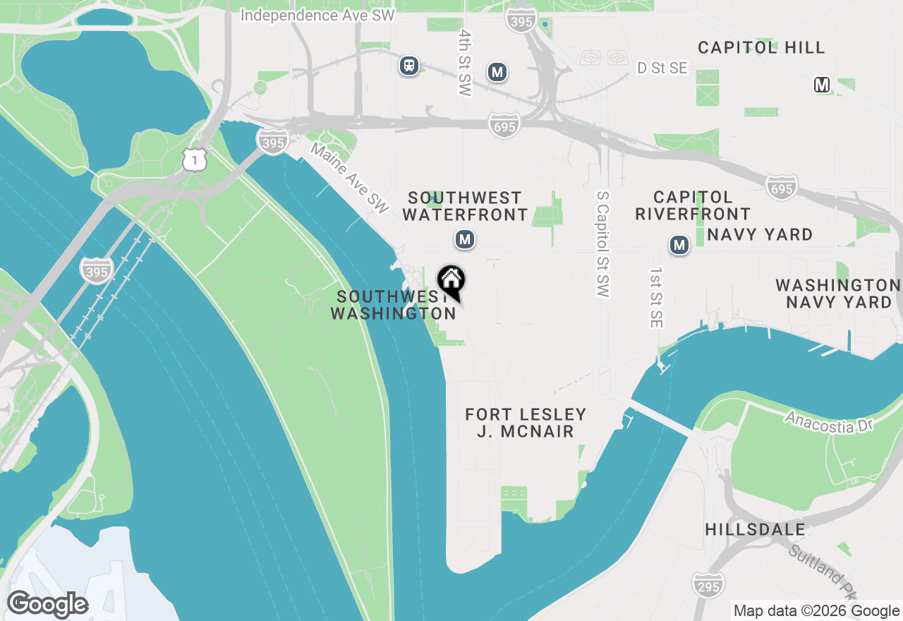 Map of 520 N Street Sw #S317, Washington, DC 20024