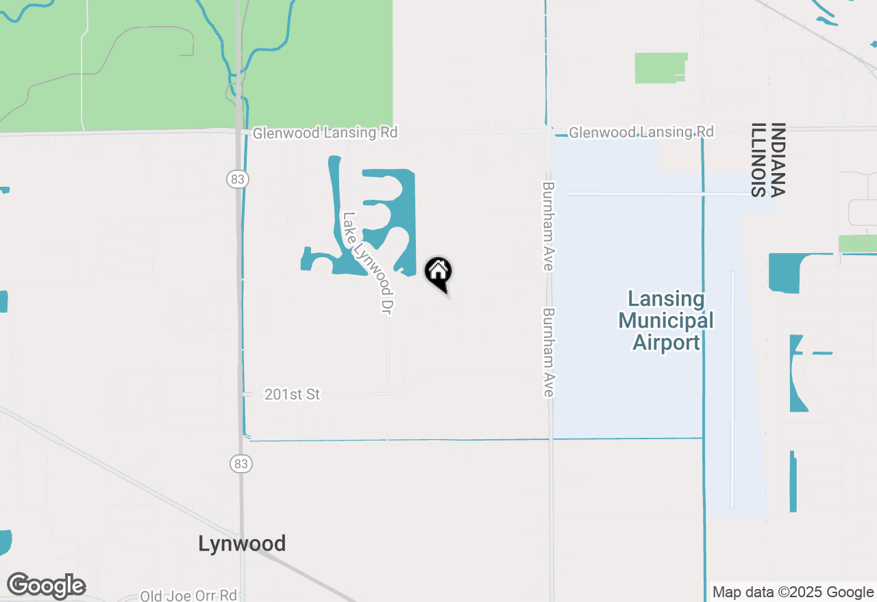 Map of 2912 198th Place, Lynwood, IL 60411