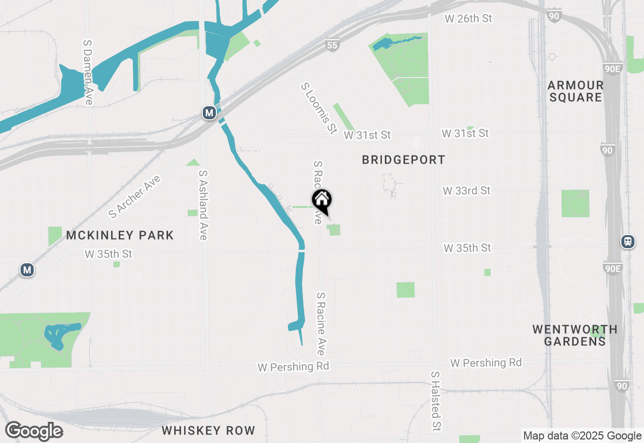 Map of 3363 S Racine Avenue #1F, Chicago, IL 60608