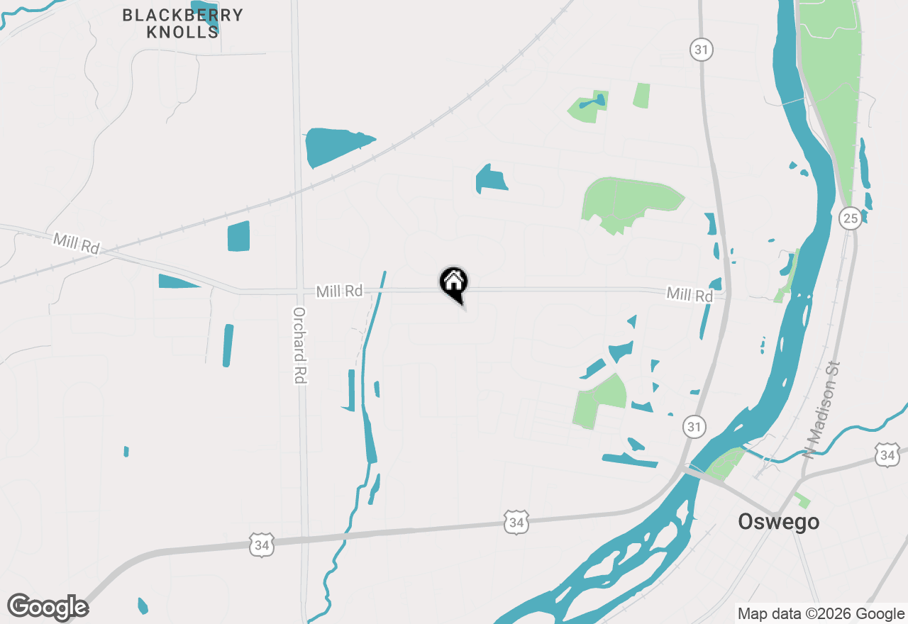 Map of 328 Ash Grove Lane, Oswego, IL 60543