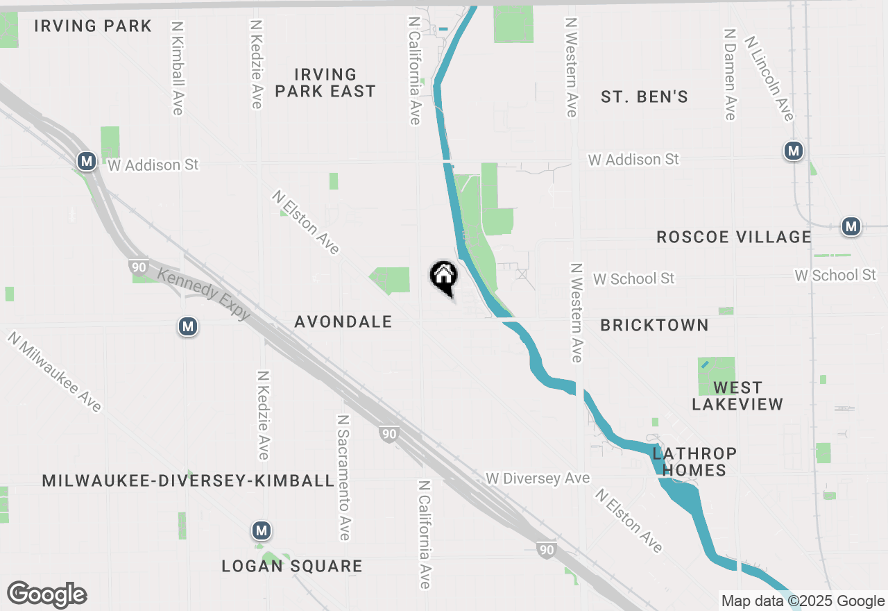 Map of 2729 W Melrose Street, Chicago, IL 60618