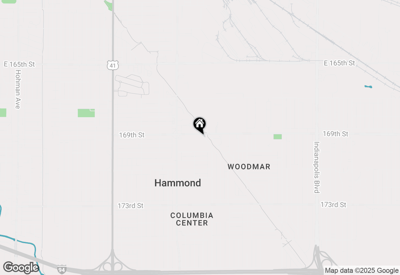 Map of 1316 169th Street, Hammond, IN 46324