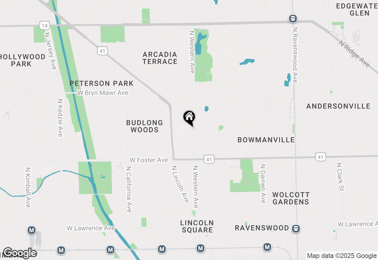 Map of 2409 W Balmoral Avenue #3F, Chicago, IL 60625